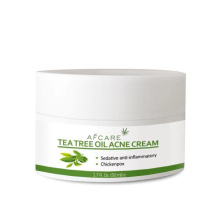 Crème pour le visage en gros de marque privée Tea Tree Crème pour le visage équilibrant la crème contre l&#39;acné